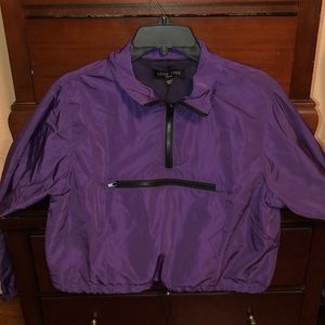 Purple Drawstring Windbreaker